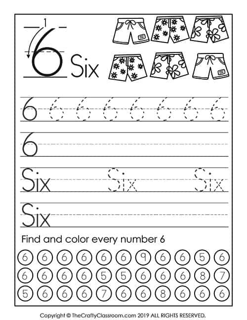 Preschool Number Worksheets Preschool Mom